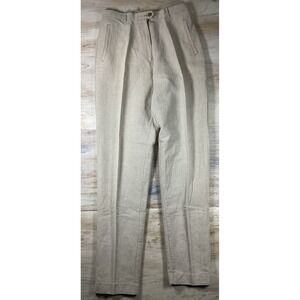 LL Bean Women's 8 Natural Linen Blend Pants Beach Gorpcore Minimalist